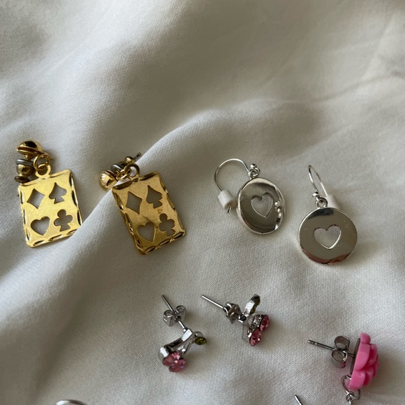 Vintage earrings lot of 10 - Picture 2 of 7